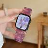 Marble Shell Pattern Resin Watch Band Butterfly Buckle Strap Compatible with Apple Watch Series 1–11 / SE / Ultra Fits 38–49mm