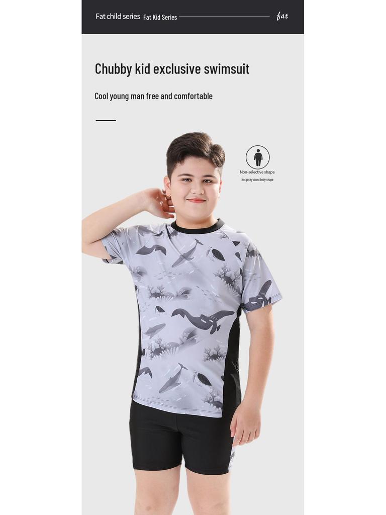 Комплект летнего купальника для мальчиков 2025: Стильные раздельные купальники и плавки для подростков и детей