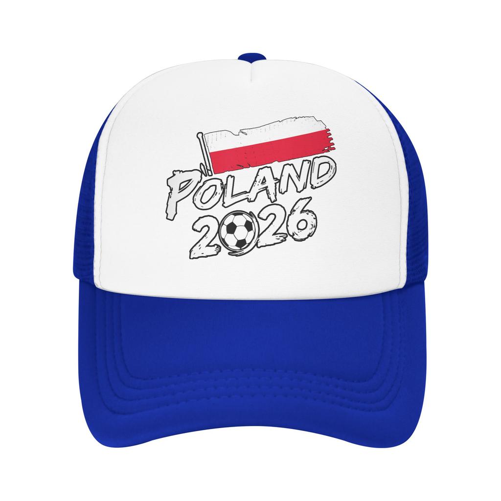 Summer Sun Hats Poland Soccer n Polish Flag Baseball Cap Sun High Quality Design Trucker Hat Women Unisex Snapback Cap