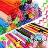 200/500 шт. Синельные стебли Craft Трубочистки Декор для дома Рукоделие DIY Пушистая полоска Вечеринка Фестиваль Подарок на день рождения XJM