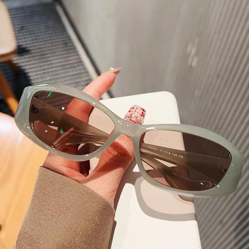 Модные спортивные солнцезащитные очки Y2K UV400 Маленькая оправа Унисекс Модные очки для велоспорта Защита от солнца для улицы