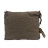 Used Kipling Shoulder Bag K13335-740 Nylon Dark brown Gorilla Charm