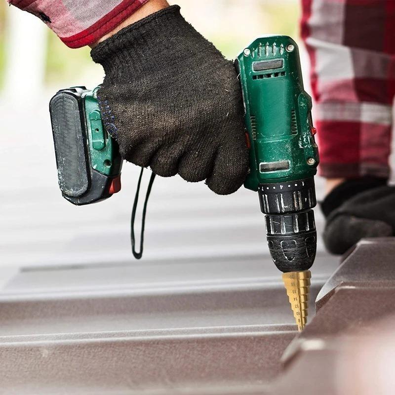 9/6/3 шт. Ступенчатое сверло HSS с титановым покрытием, быстрорежущая сталь, металл, дерево, фреза, конусный сверлильный инструмент