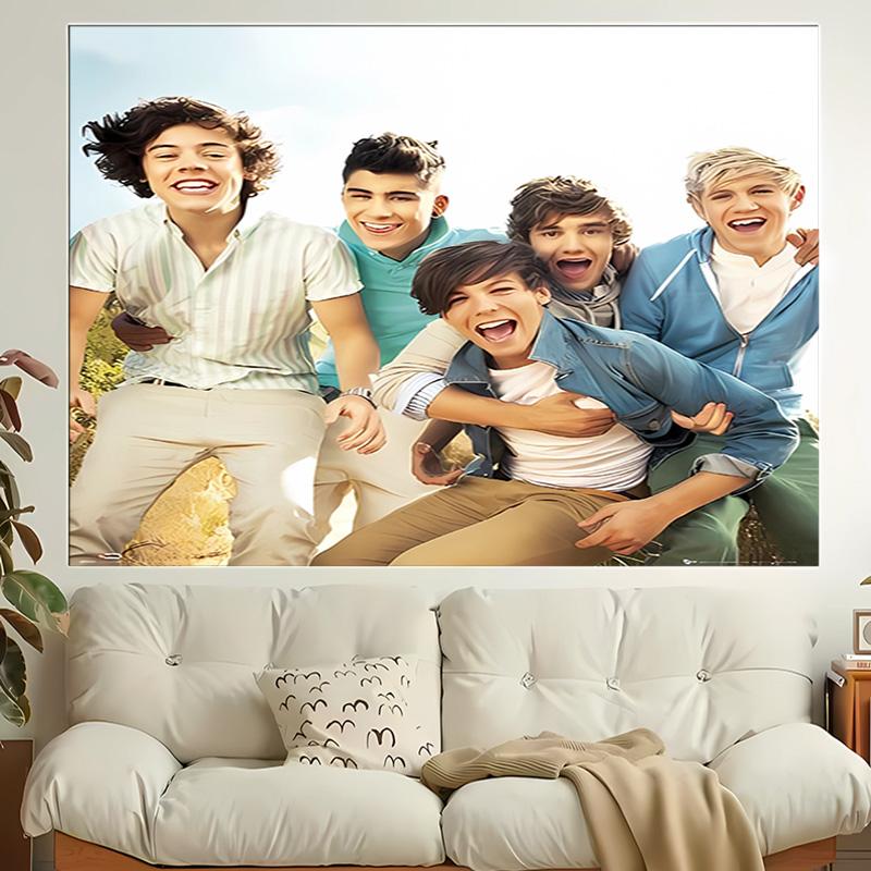 1 шт. Гобелен One Direction Where We Are Now, Декор для гостиной, спальни, офиса, вечеринки, Идеальный праздничный подарок