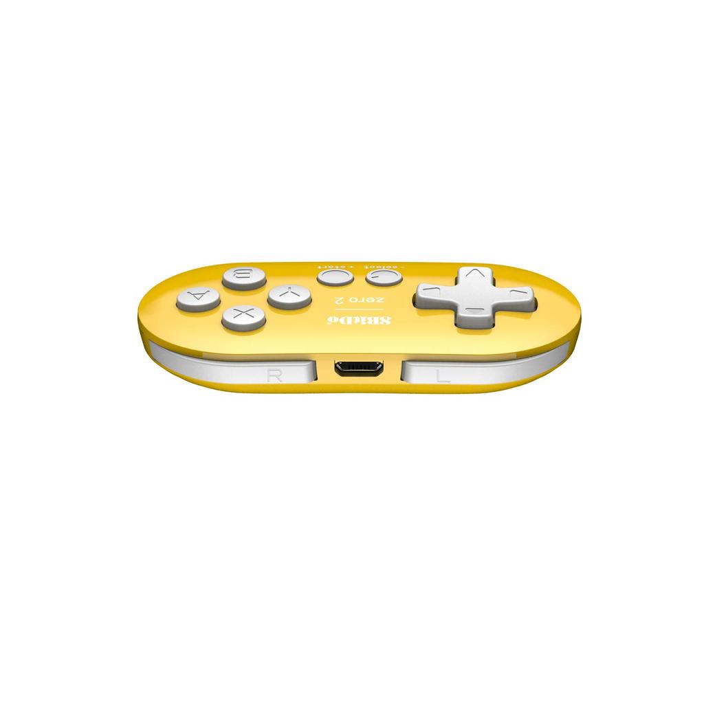 Игровой контроллер 8bitdo Zero 2 Bluetooth, беспроводной переключатель Windows Android macOS Yellow Edition