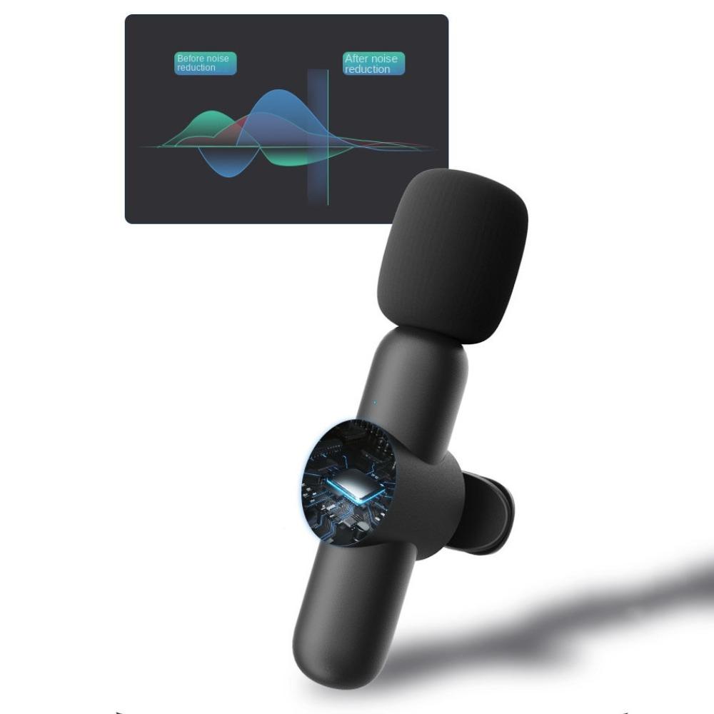 Professional Mini Lapel Mic Noise Reduction Wireless K3 Microphone  Radio Live Recording