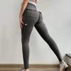High Waist Yoga Pants Women Seamless Hip Lifting Sport Leggings with Pockets Tight Elastic Slim Trousers Workwear
