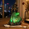 Декоративная смоляная лампа-светильник на Хэллоуин, witches, настольная лампа, готическая ночь с метлой и фонарем, настольная лампа с питанием от USB, жуткая атмосфера для каминной полки