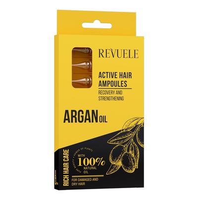 Активные ампулы для волос с аргановым маслом HAIR CARE 8x5 мл