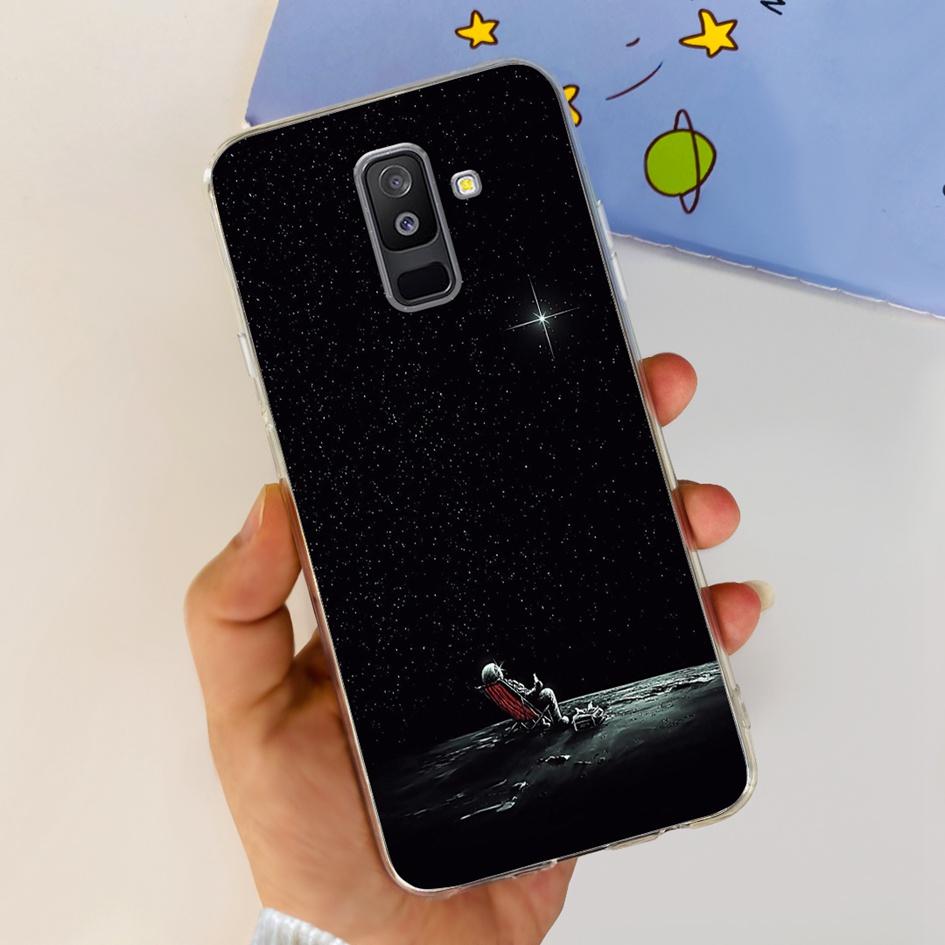 For Samsung A6 Plus 2018 Case SM-A605F New Fashion Butterfly Marble Soft Silicone Funda For Samsung Galaxy A6 A6+ SM-A600F Cover