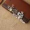 Rhinestone Gold Prom  Jewelry Accessories Hairpins Pearl Hair Pin  Bridal Clips Bridesmaid Tiara