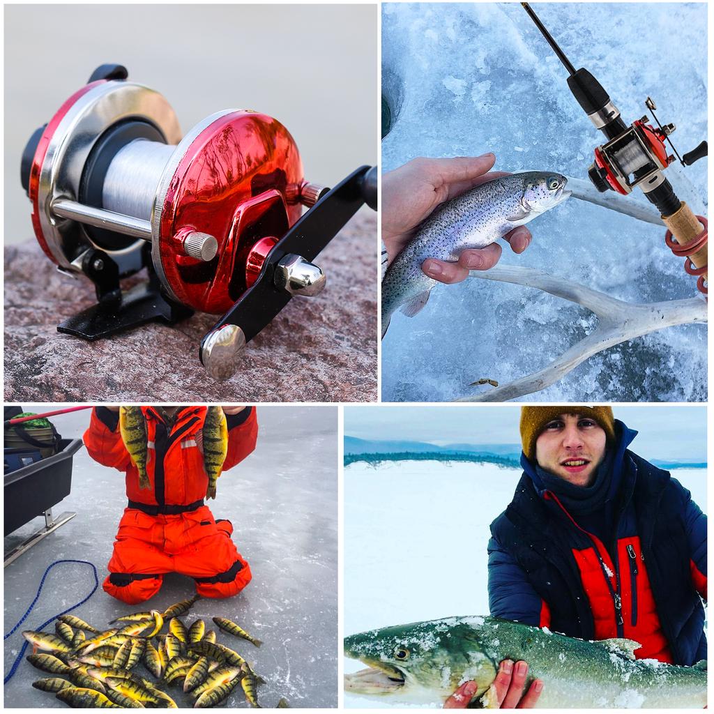 Удочка с катушкой для зимней рыбалки