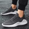 New fly-woven fashion sneakers men's trend breathable mesh men's shoes outdoor casual shoes men's platform large size men's shoes