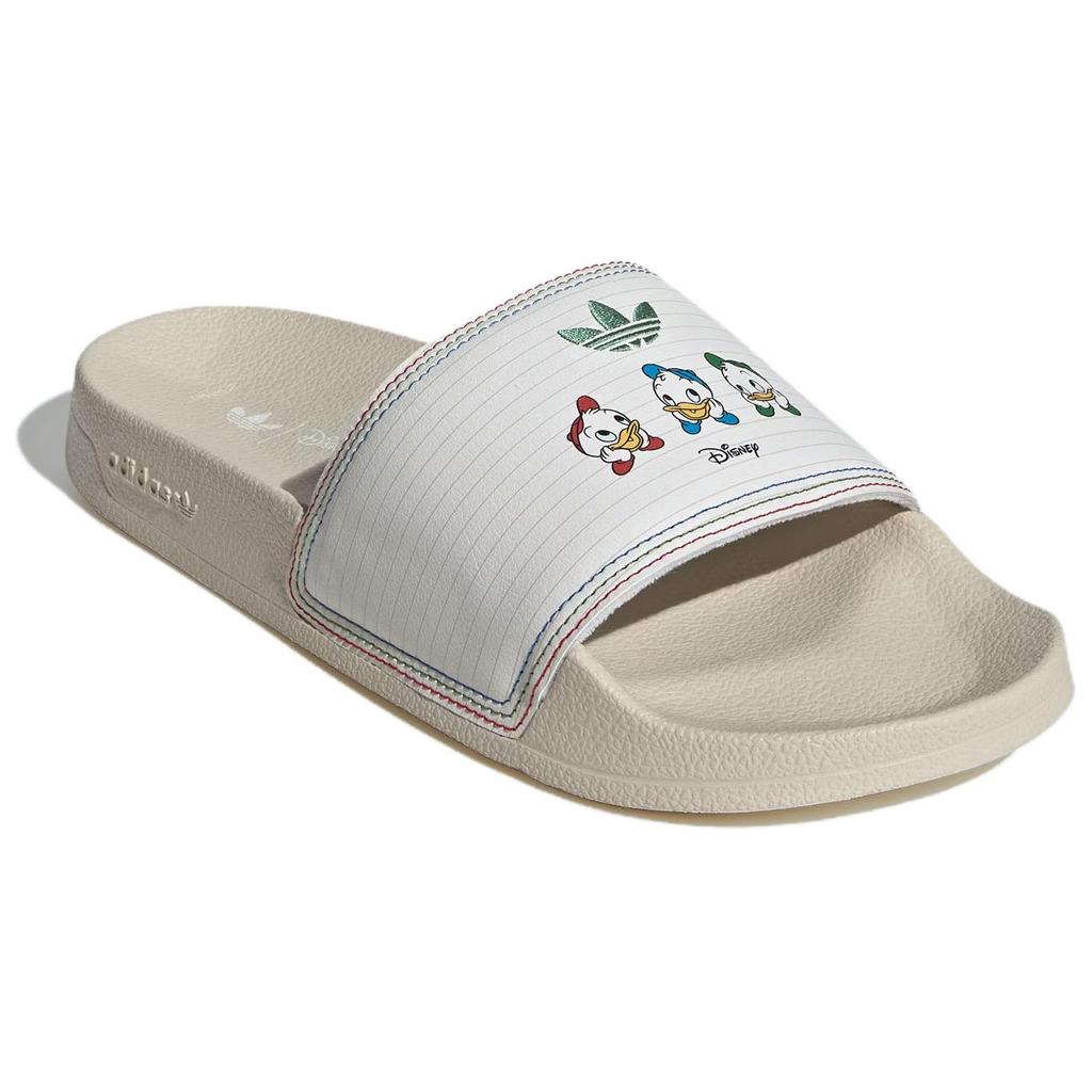 Disney X Adidas Adilette Lite Slide Huey, Dewey and Louie Unisex Sneakers Cream Clear-Brown Cloud-White JR5456