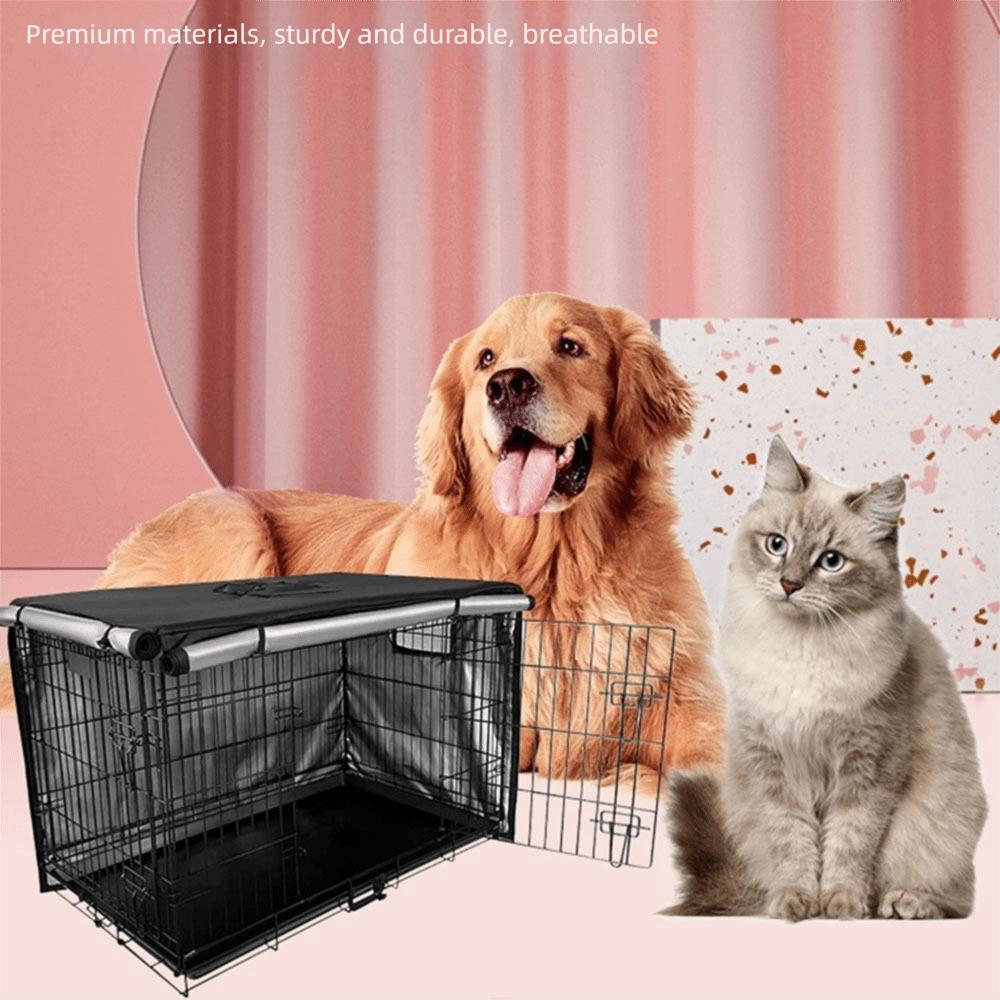Oxford Cloth Pet Kennel Cover Waterproof Rainproof Case Case Protection Dog Cage Cover Wire Cages