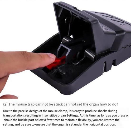 Large Mouse Trap Easy To Trigger Rattrap with High Strength Spring Indoor Outdoor Mice Snap Trap for Home Barn Warehouse Granary