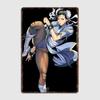 Chun Li Is the Artist Street Anime with Karate Skills Anime Metal Sign Poster Room Wall Decor Living Custom Tin Vintage Home