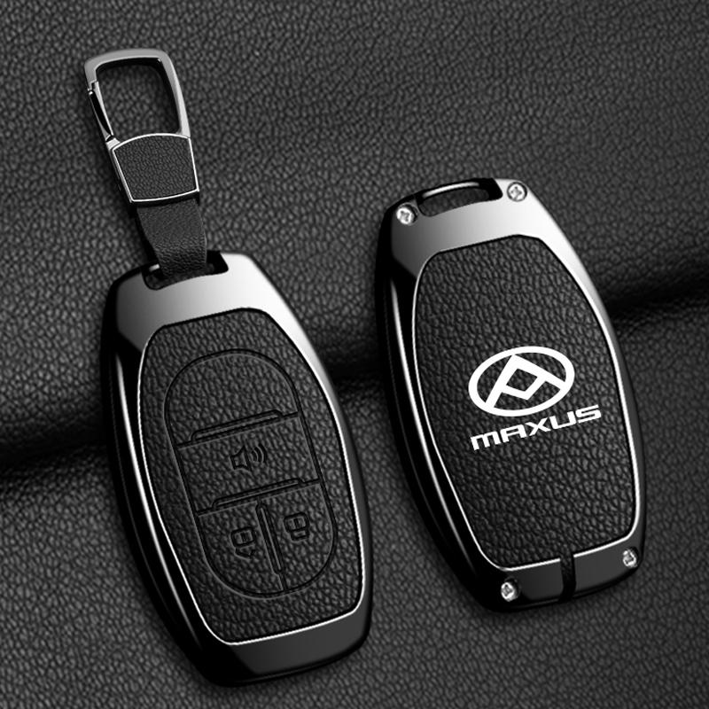 Zinc Alloy Leather Car Key Case Cover For Maxus G50 Plus D60 G10 G20 RV V90 T60 T70 EUNIQ5 Auto Key Shell Keychain Accessories
