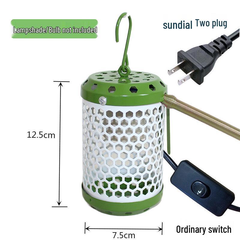 Parrot & Reptile Heat Lamp with Bite-Proof, Anti-Scald Mesh Cover