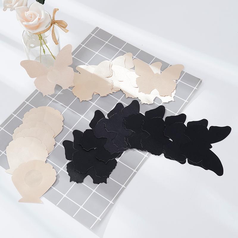 20 шт. невидимые наклейки, накладки на соски, невидимый бюстгальтер, женские интимные аксессуары, летние щитки для груди, женские лепестки груди