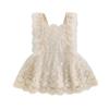 Toddler Baby Girl Summer Lace Dress Ruffle Sleeveless Princess Cute Overall Dresses