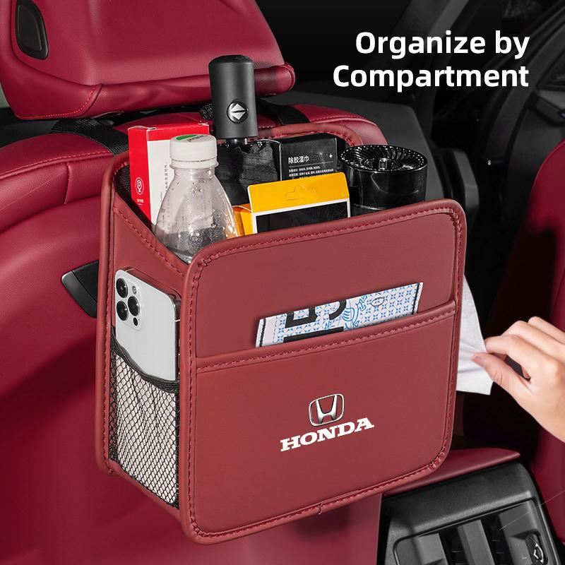 Car Seat Backrest Upgrade Storage Box Tissue Bag Bracket For Honda CRZ 5th City CRX Pilot Accord Jazz HRV Stepwgn Prelude Vezel ajt256