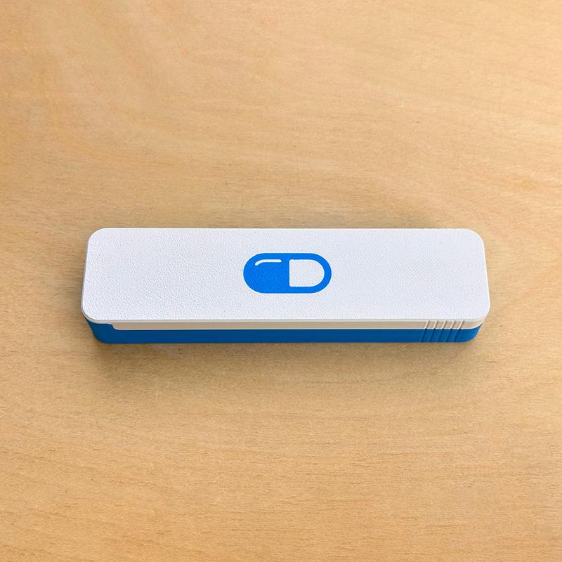 Convenient 7 Day Pill Organizer with Sliding Closure for Medication on the Go
