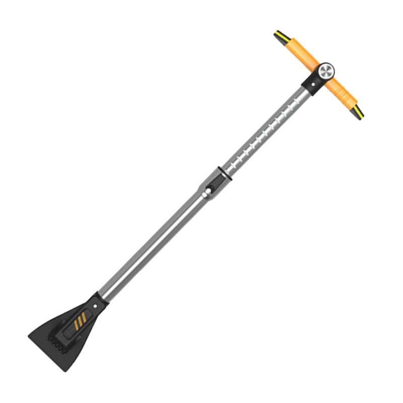 Раздвижная лопата для снега, скребок для льда, многофункциональная щетка для уборки снега, не царапающая лобовое стекло, щетка для снега для автомобиля, автофургона, внедорожника