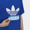 adidas Originals Большой трилистник с логотипом Свободная футболка с круглым вырезом и короткими рукавами Мужские топы Синие H16237