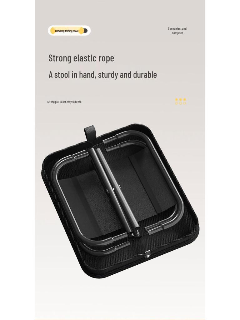 Portable Folding Stool - Compact, Thickened Chair for Outdoor Use, Travel, and Fishing