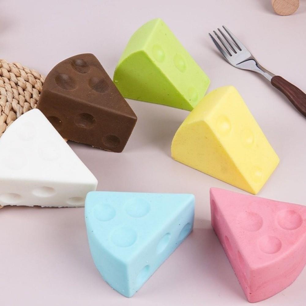 Realistic Cheese Squishy Toy Super Soft Slow Rebound Fidget Toy Cheese Pinch for Kids Adults