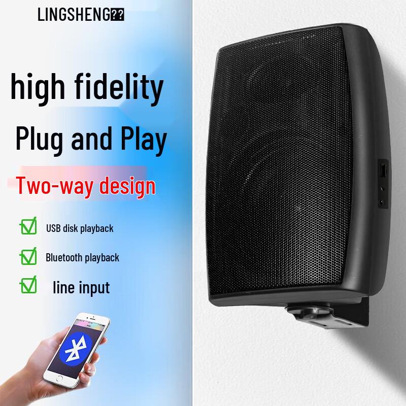 Lingsheng MP3-620 Wall-Mounted Active Speaker (CN version)