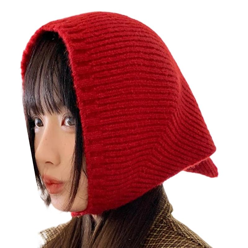 Multifunctional Color Knit Scarf Headwear For Daily Use And Travel