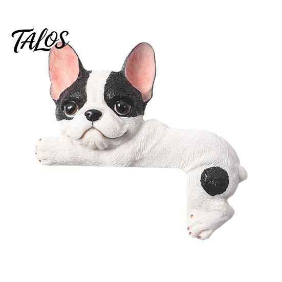 Наклейка на стену Frenchie, 3D французский бульдог, смоляная крышка для выключателя света, милый мультяшный пес, наклейка-декор для розетки, самоклеящаяся пластина с животным для дома, спальни