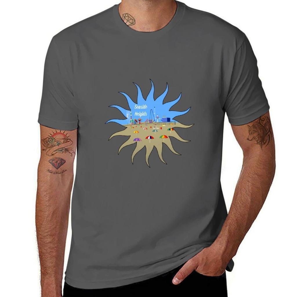 Seaside Heights Family Vacation T-Shirt Fitness Quick Dry Short Sleeve Top