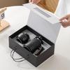 Chaxun Ceramic Anti-Scald Teacup & Tea Caddy Gift Set