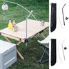 Portable Camping Tabletop Light Stand Aluminum Alloy Curved Light Stand Picnic Light Pole Lighting Rack Bracket Camp Accessory