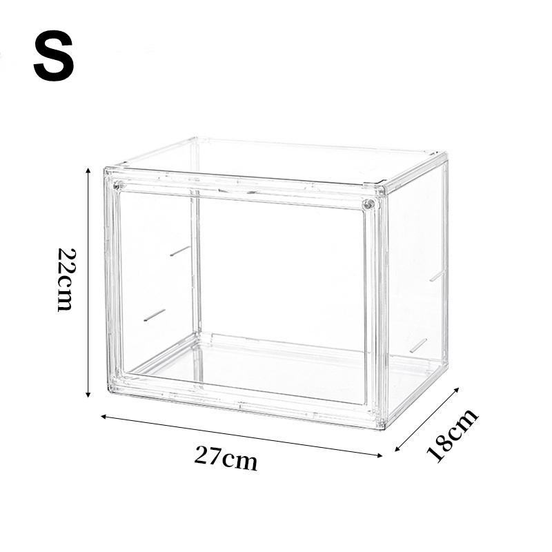 Transparent Acrylic Desktop Display Cabinet - Dustproof Large Capacity Bookshelf, CD Album Book Magazine Sorting Storage Box