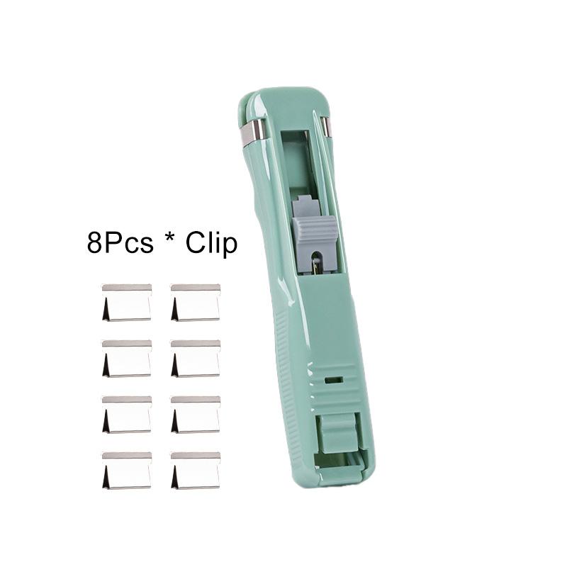 1 шт. мини пластиковые школьные принадлежности ручной зажим инструменты для переплета нажимной степлер для документов