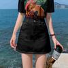2021 Summer Women's High Waist A-Line Denim Skirt - Trendy, Slim-Fit, All-Match for Students