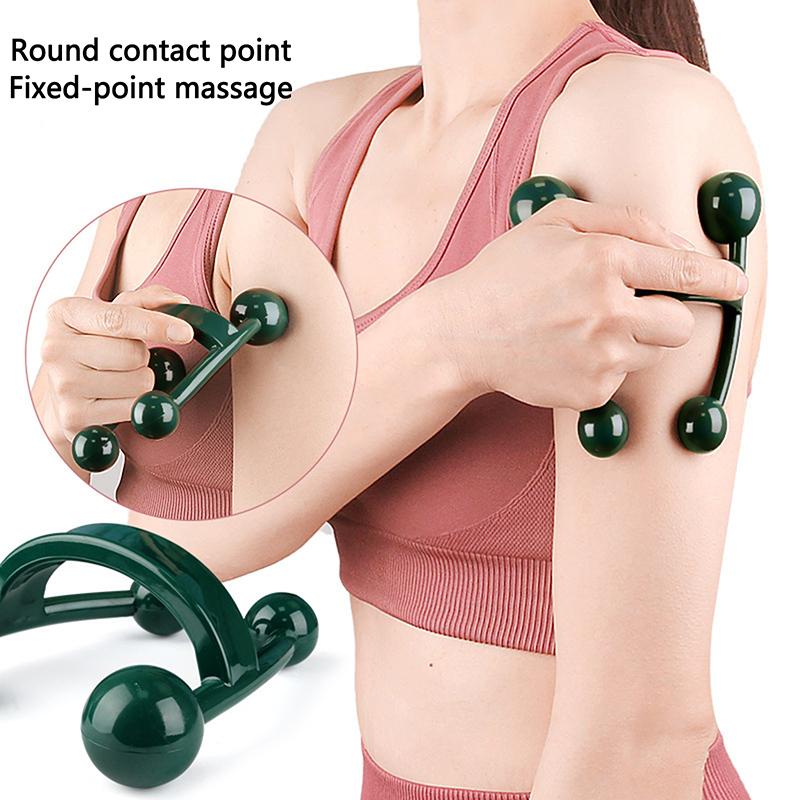 H-образный триггерный точечный массажер для тела, глубокий массаж тканей, портативный ручной массажный инструмент для трапециевидной мышцы, талии, спины, рук