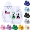 Kids' Hooded Pullover Trendy Long-Sleeved Witch Sweatshirt