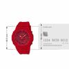 Casio Analog Quartz Red Resin Casual G-Shock GA-2100-4ADR Men's Watch, Blue,
