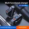 Car Digital Display Vehicle Charger QC3.0+PD TypeC Multifunctional Universal Auto Charger Adapter Quick Charge USB Charger USB Fast Charging