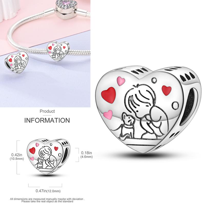 Charms Plata De Ley 925 Devil's Eye Infinity Eternal Symbol Dragonfly Positioning Buckle Charms Fit Women DIY Jewelry