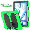For iPad Air 11 (2025)/(2024) Case with Built-In Screen Protector Kickstand PC+Silicone Tablet Cover
