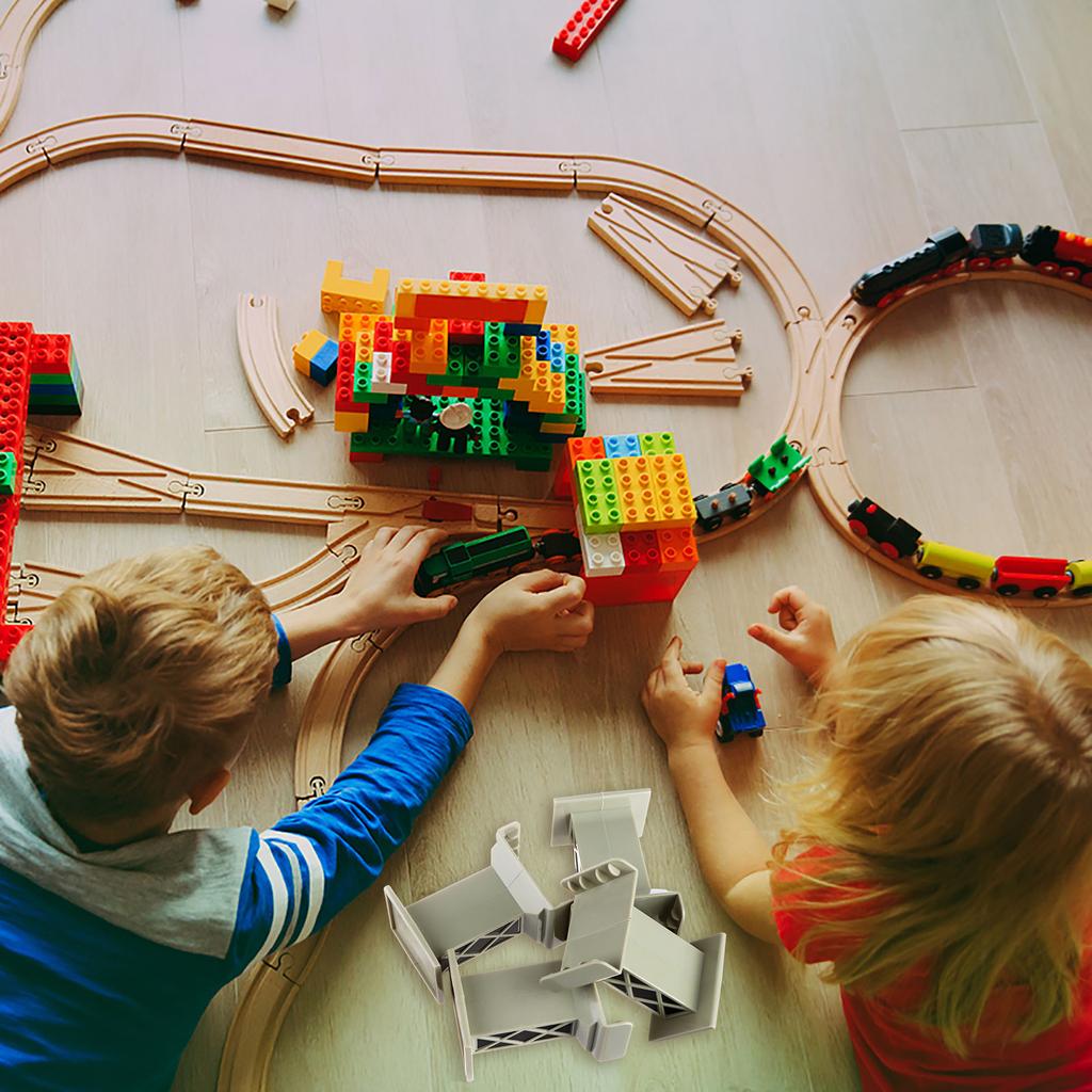 6 шт. железнодорожный мост, пирс, трек, железнодорожные аксессуары, многоуровневые опоры, высокие