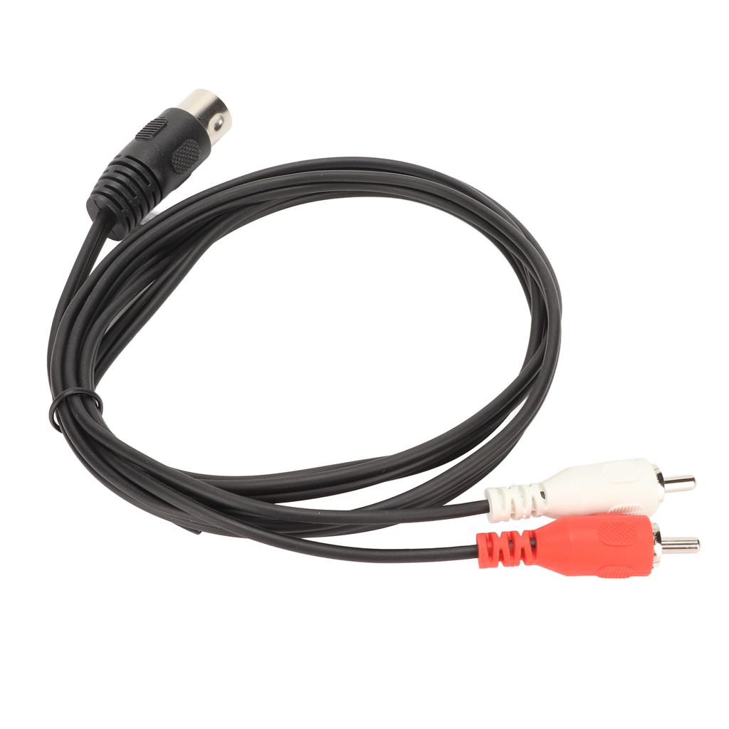 Кабель 5-контактный Din Male to 2 RCA Male с ПВХ-покрытием для проводов, кабель для подключения звука 2 RCA to Din для CD-плеера