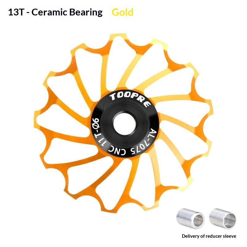 Bicycle Rear Derailleur Guide Wheel 11T 13T Aluminum Alloy Bearing Lightweight Ceramic Bearings For Mountain Road Bike