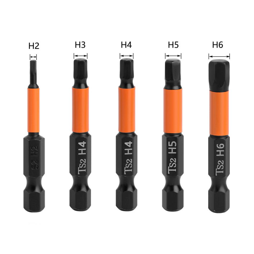 /4-дюймовый шестигранный бит, 5 шт., отвертки, ручные инструменты